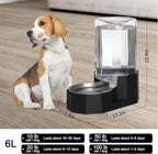 Sfozstra Dog Water Bowl Dispenser: 6L Large Black Gravity Stainless Steel Bowl - Image 2