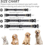 QQPETS Adjustable Soft Dog Collar: Print Flower Pink Multicolor Cute Patterns - Image 6