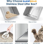 2 Pack XL Stainless Steel Litter Box Enclosure - Image 7