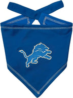 Pets First NFL Detroit Lions TIE Bandana, Large/X-Large. Dog Bandana Scarf Bib by PETSFIRST