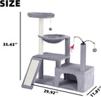YUNIQUE Multi-Functional Cat Tree Tower, Big Cat Condo - Image 2