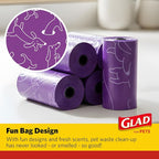 Glad for Pets Scented Waste Bags, Tear Resistant Pet Poop Pick-up Bags - Image 7