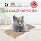 8 Packs in 1 Cat Scratch Pad, Cat Scratcher Cardboard, Reversible, Durable - Image 7