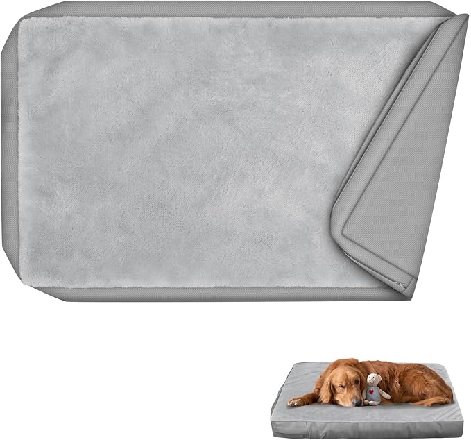 Explore Land Waterproof Dog Bed Cover Machine Washable Fluffy Dog Bed by ExploreLand