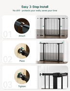 Babelio Baby Gate, 29-43" Auto-Close Easy Install Pet Gate, PressGuard P7 Extra - Image 7