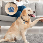 Paw Shape Dog ID Tag Stainless Steel Custom Laser Engraved, Cute Bling Glitter - Image 7