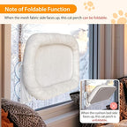 L&W BROS. 2PC Cat Window Perch Cushion Bed Cat Hammock - Image 4