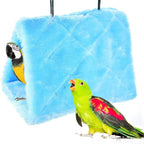 Winter Warm Bird Nest House Shed Hut Hanging Hammock Finch Cage Plush Fluffy by MOACC