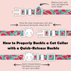 2 Pack Cotton Breakaway Cat Collars Set - Image 2