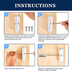 Automatic Door Closer, Zinc Alloy Safety Spring Door Closer Adjustable 30 kg - Image 4