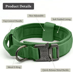 Tactical Dog Collar, Adjustable Military Training Nylon Dog Collar - Image 2