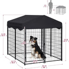 Dog Kennel Outside, 4.5' x 4' x 4' Dog Kennel Outdoor - Image 2