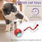 Interactive Cat Toys Ball for Indoor Cats Fast Rolling on Carpet, Chirping & - Image 3