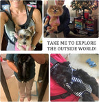 Dog Carrier Legs Out Front Pet Carrier Backpack Adjustable Puppy Cat Small Bag - Image 3