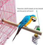 PINVNBY Bird Playground, Wood Parrot Play Gym Stand Perch Bird Cage Accessories - Image 6