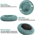 Nisrada Dog Bed for Small Medium Large Dogs, 24 inch Calming Dogs Bed, - Image 4