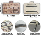 Cat Feeding Tracker-AM PM 2-Meal Wooden Fridge Magnets - Image 2