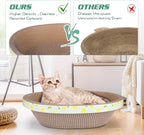 Oval Large Cat Scratcher Cardboard Bed Lounger Couch, Cat Scratching Board - Image 4