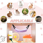 Geelin 4 Pcs Cat Hammock for Cage Hanging Soft Pet Hammock Bed - Image 5