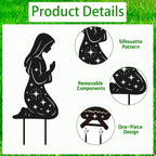 Outdoor Nativity Scene Garden Stakes Decorations, - Image 3