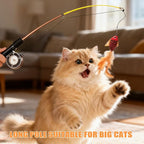 Cat Toys Interactive for Indoor Cats Wand Retractable Fishing Pole - Image 5