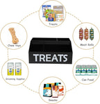 Dog Treat Organizer, 4 Compartments Dog Treat Station, Trapezoid Dog Treat - Image 3