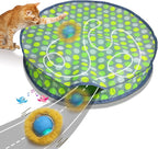 Interactive Cat Toys Ball Fast Rolling in Pouch, Motion Activate Chirping Cat by Giociv