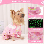Fleece Dog Pjs - Cute Extra Small Puppy Clothes, Soft & Stretchy Dog Onesies - Image 3
