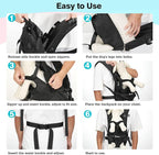 Pawaboo Pet Dog Front Carrier Backpacks, Legs Out Pet Carrier Backpack - Image 3