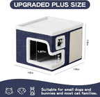 Cat Houses for Indoor Cats, Covered Cat Cave Bed - Image 3