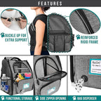 PetAmi Dog Cat Backpack Carrier, Expandable Pet Carrier Backpack - Image 6
