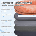 Human Dog Bed, Washable Faux Fur Pet Bed - Image 4