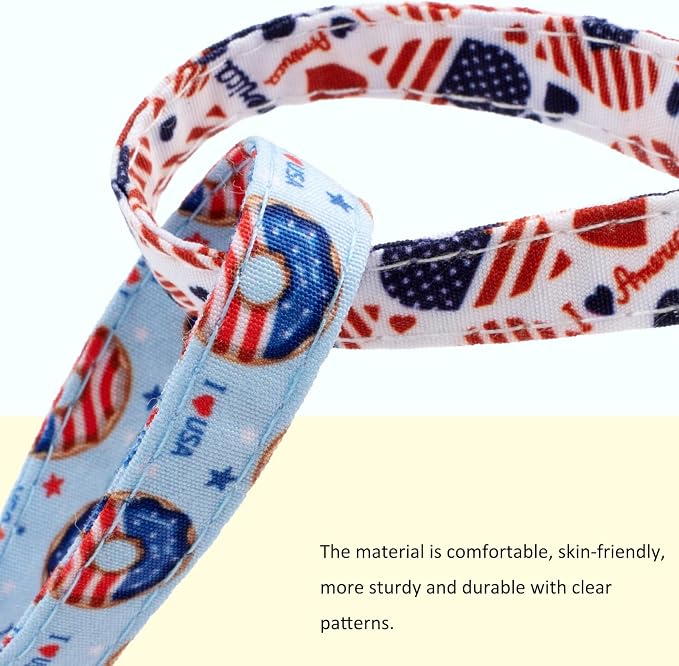 Faygarsle 2 Pack Patriotic American Flag Dog Collar Pattern Cat Collars - Image 6