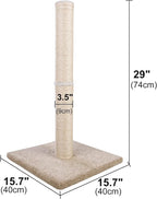 Cat Scratching Post Carpet, Tall Big Sisal Rope Cat Scratch Pole - Image 3