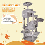 Sweetcrispy 66 Inch Cat Tree Tower, Pet Condo - Image 5