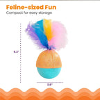 Catstages Whack N' Wobble Ball Intearctive Cat Toy, Weighted Ball - Image 6