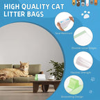 60 Count Cat Litter Box Liners Bag Compatible - Image 5