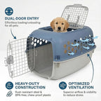 Portable Double Door Plastic Pet Carrier - Image 3