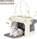 Fashion Pet Carrier Purse for Small Cat and Dog, Luxury Pu Soft-Sided Tote Bag - Image 5