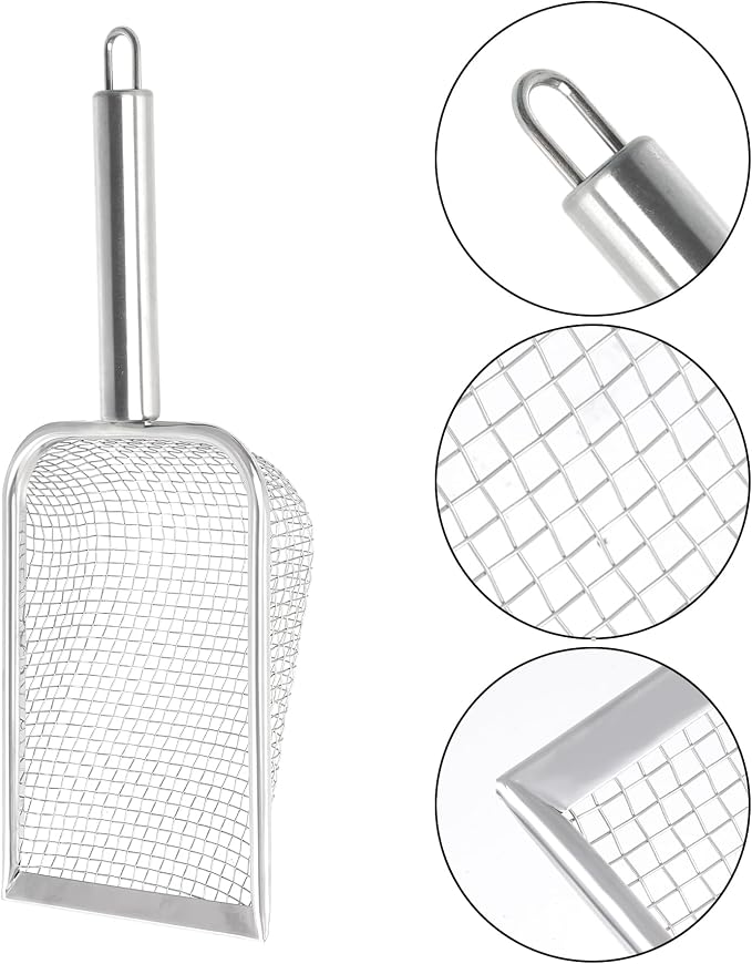 SUMERSHA Cat Litter Scoop Stainless Steel Mesh Scooper - Image 3
