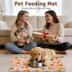 Dog Food Mat for Bowls, Absorbent Quick Dry Dog Cat Mats for Food and Water - Image 8