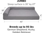 Furhaven Orthopedic Dog Bed for Large Dogs w/ Removable Bolsters & Washable - Image 2