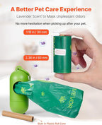 VEVOR Dog Poop Bags, Sturdy & Thick Pet Waste Bags, Biodegradable HDPE Waste - Image 6