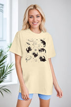 Cat Shirts for Women Oversized Cat Mom Shirt Animal Print Tops Cute Teen - Image 3