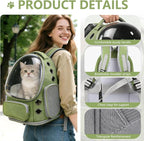 Expandable Cat Backpack Carrier, Breathable Cat Bubble Backpack - Image 6