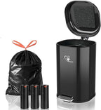 Dog Poop Trash Can Outsides, 18L/4.76 Gal Portable Waste Bin by MEEGOOD