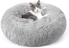 rabbitgoo Cat Beds for Indoor, 20 inches Machine Washable, Fluffy Round Pet Bed by rabbitgoo
