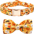 Halloween Dog Collar, Pet Collar Bow Fall Puppy Collar Girl Boy Holiday Collars by BoboRainbow