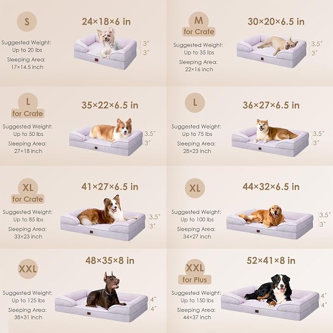 EHEYCIGA Orthopedic Dog Bed for Small Dogs, Waterproof Memory Foam Small Pet - Image 2