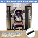65.7"-72.2" Extra Wide Baby Gate, 40.5" Tall Dog Gate Indoor, Walk Through Pet - Image 5